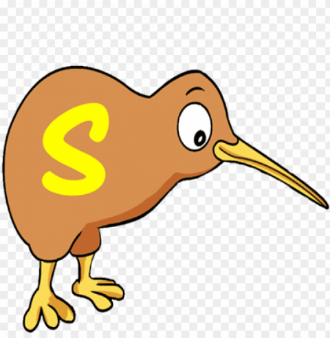 kiwi bird front view animated Isolated Character on Transparent Background PNG