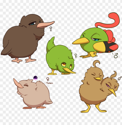 kiwis Isolated Character with Clear Background PNG