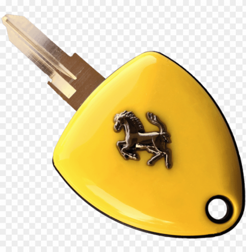 klassik yellow double-sided enzo style key for ferrari - ferrari car keys PNG images with cutout