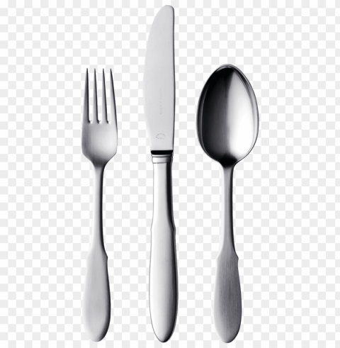 knife fork spoon Isolated Subject with Clear Transparent PNG