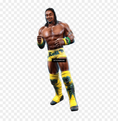 kofi kingston wrestler wwe - wrestler Free PNG images with clear backdrop