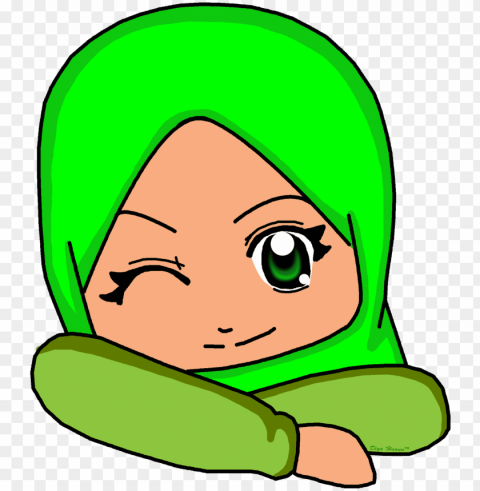 koleksi kartun comel muslimah bertudung azhanco - gambar kartun gadis pakai jilbab PNG transparent photos for design