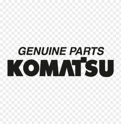 komatsu genuine parts vector logo PNG Graphic with Isolated Transparency