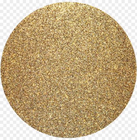 Kpop Glitter Gold Background Golden Circle Shapecrop - Clear Background Gold Glitter Circle Free PNG Images With Transparency Collection