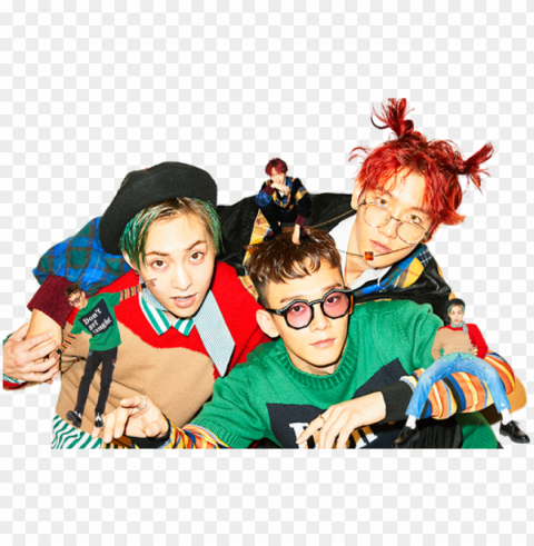 kpop - exo cbx Transparent PNG Isolated Object with Detail