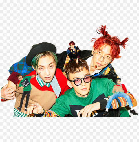 Kpop - Exo Cbx Transparent PNG Isolated Object With Detail