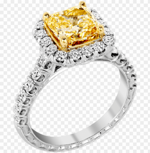 kpr 672-1 platinum and 18k yellow gold ring - pre-engagement ri Transparent PNG vectors