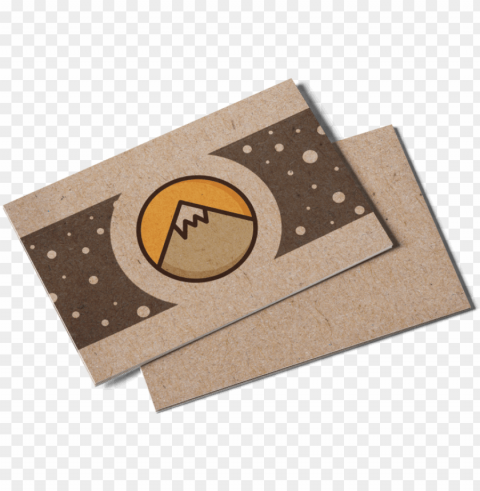 kraft paper postcards - envelope Isolated Design Element in Transparent PNG