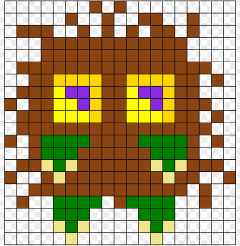 kuriboh perler bead pattern bead sprite - minecraft kuriboh pixel art Clear background PNG images comprehensive package