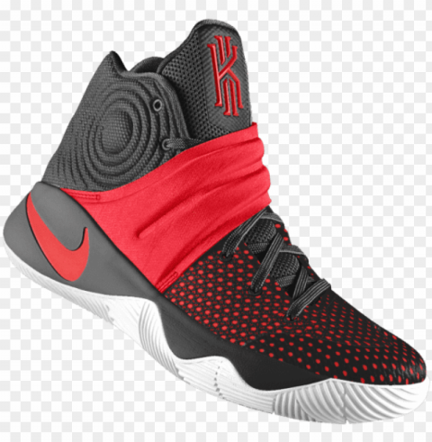 kyrie 2 id kids' basketball shoe - kyrie 2 maroon and black Clear PNG pictures comprehensive bundle
