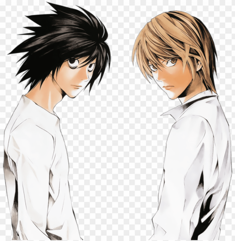 l death note - l death note official art Isolated Subject with Transparent PNG