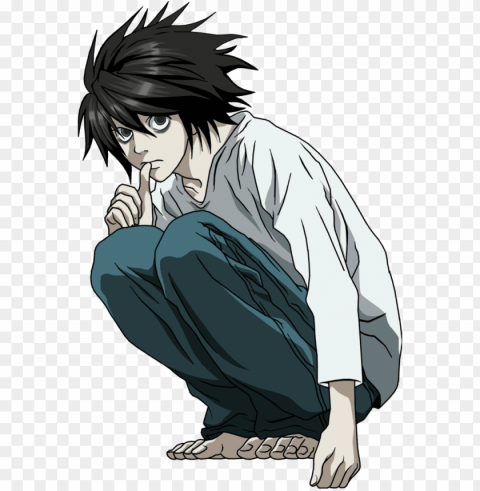 l lawliet Transparent PNG Isolated Object