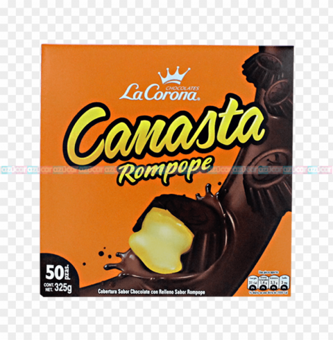 la corona canasta relleno rompope 2450 la corona - chocolate canasta rompope PNG Image with Clear Background Isolated