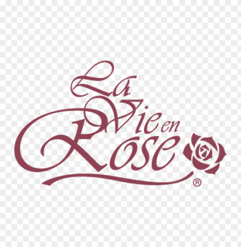 la vie en rose vector logo free Isolated Graphic on HighQuality PNG