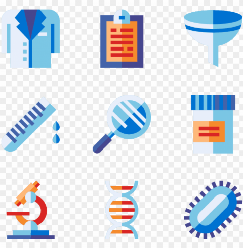 lab 50 icons - lab Isolated Subject with Clear PNG Background