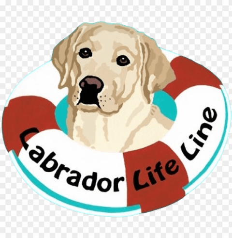 Labrador Life Line Logo Clear Background PNG Isolated Design