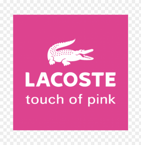 lacoste touch of pink vector logo free Isolated Element on Transparent PNG