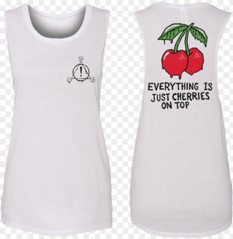 ladies cherries sleeveless - panic at the disco pray for the wicked tour merch Clear PNG graphics