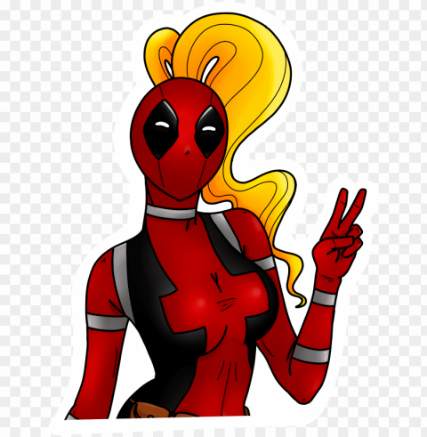 lady deadpool sticker - cartoo PNG photos with clear backgrounds