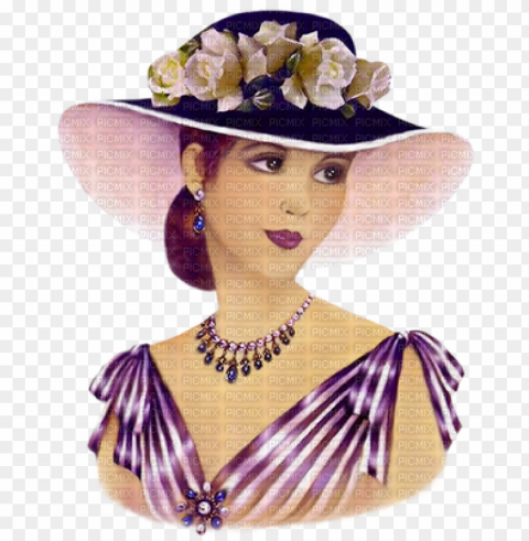 lady frau femme woman vintage - dibujos de mujeres de epoca Isolated Item in HighQuality Transparent PNG