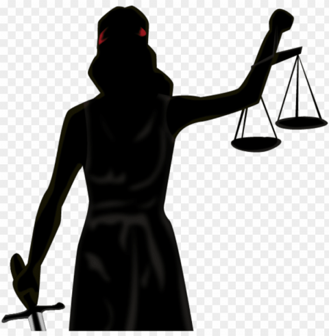 lady justice themis illustration - dama de la justicia vector Transparent Background PNG Isolated Art