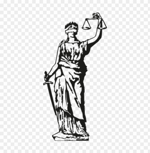 lady justice vector logo PNG with no cost