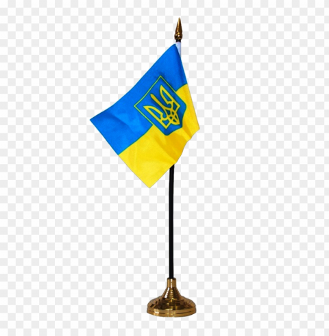 lag of ukraine on pole Transparent Background Isolation in PNG Image