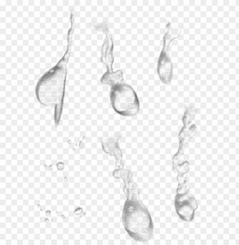 lagrima - gotas de agua Isolated Illustration with Clear Background PNG