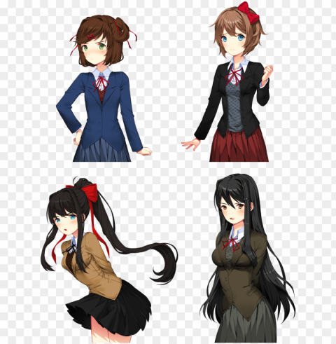lain versions of ww2 doki's - doki doki monika communist HighResolution Transparent PNG Isolated Item PNG transparent with Clear Background ID 88e9feda