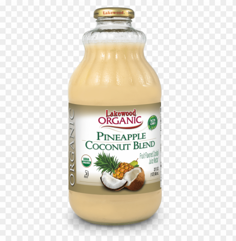 lakewood organic pineapple coconut juice blend 32 - pure juice raw PNG with no registration needed