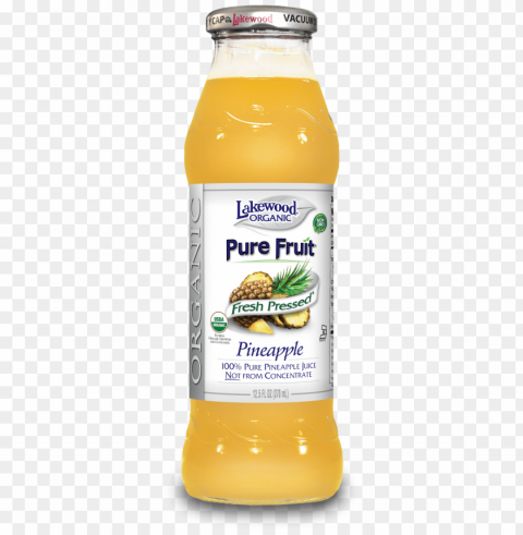 lakewood organic pure pineapple juice - lakewood - organic pure fruit juice pineapple - 125 Clear Background PNG Isolated Design Element
