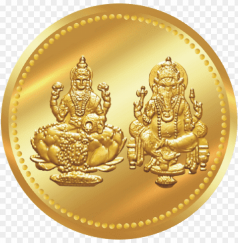 lakshmi gold coin coins - gold coin laxmi ganesh Free PNG images with transparent layers compilation