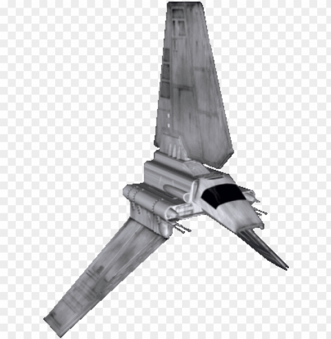 lambda-class - star wars imperial shuttle Isolated Character with Transparent Background PNG