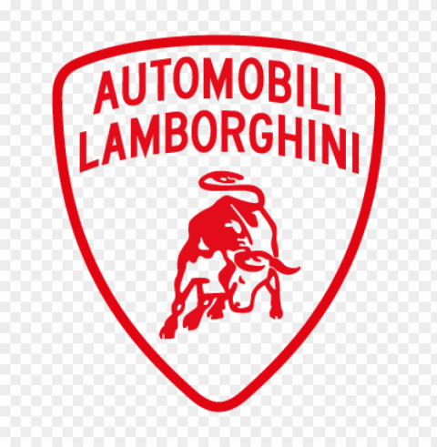 lamborghini automobili vector logo free Isolated Object with Transparency in PNG