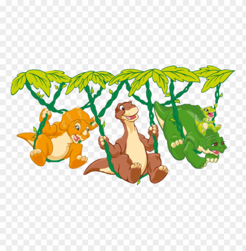 Land Before Time Logo Clean Background Isolated PNG Illustration