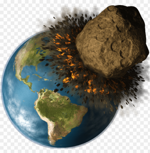 lanet reporter space detectives astronomy workshops - asteroid hitting earth clipart Isolated Object in Transparent PNG Format
