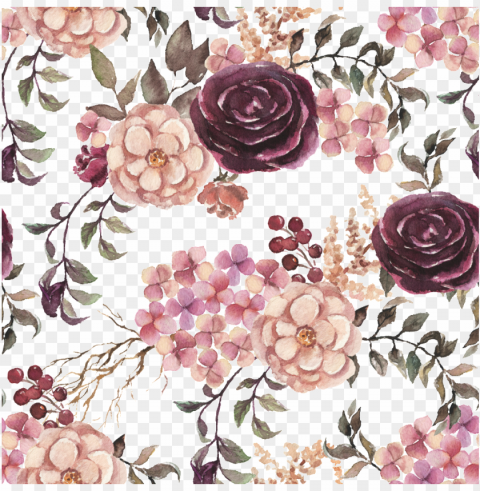 lant beautiful flower background - watercolor painti High-resolution transparent PNG images assortment