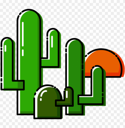 lant cartoon cactus vector element and image - vector graphics PNG art