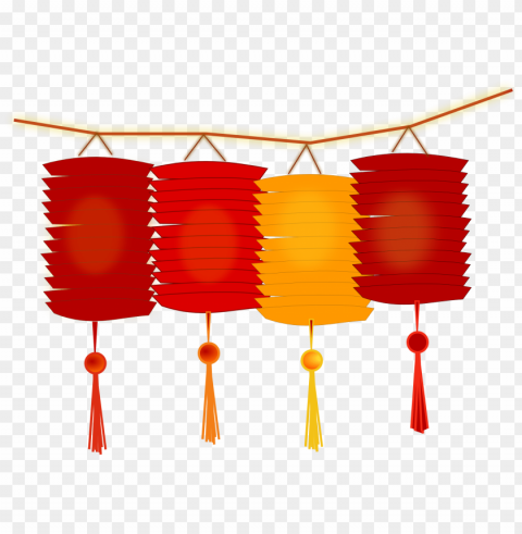 lanterns for chinese new year PNG with no bg