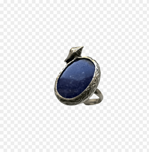 lapis lazuli- handmade sterling silver ring - engagement ri PNG Image with Isolated Element