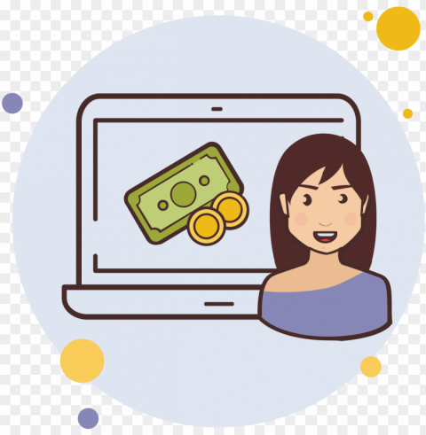 laptop cash money icon - icon Transparent PNG pictures complete compilation