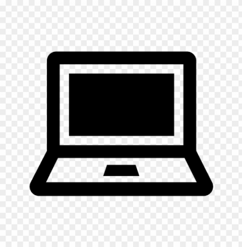 laptop icon transparent PNG with alpha channel