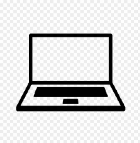 laptop icon transparent PNG with alpha channel for download