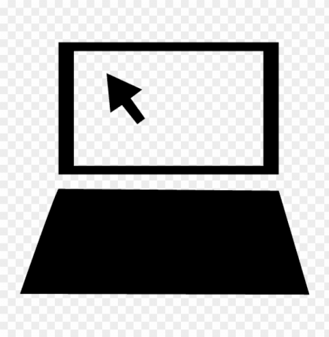 laptop icon PNG with Clear Isolation on Transparent Background