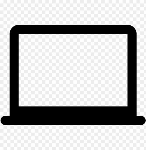 laptop silhouette Transparent PNG Isolated Graphic Element