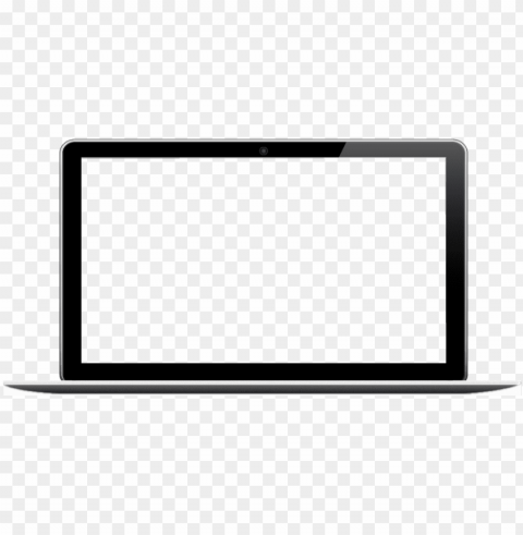 laptop silhouette Transparent PNG Isolation of Item