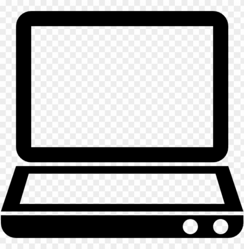 laptop silhouette Transparent PNG photos for projects