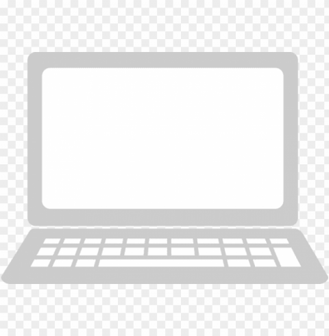 laptop silhouette Clean Background Isolated PNG Icon