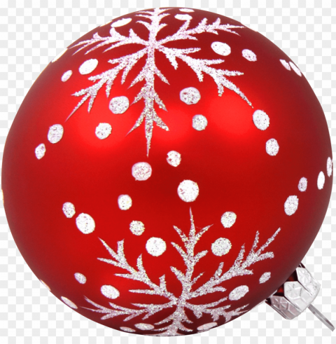 large christmas red ball Transparent PNG Isolated Object Design