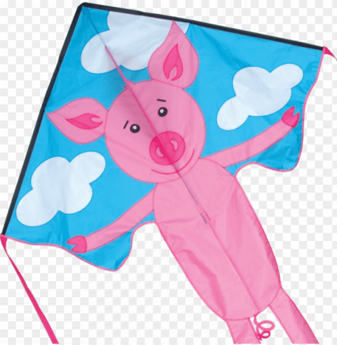 large easy flyer kite - large easy flyer - piglet Clear Background PNG Isolated Design Element